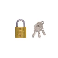 Tri Circle 25mm Open Shackle Brass Padlock