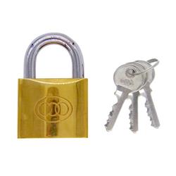 Tri Circle 50mm Open Shackle Brass Padlock