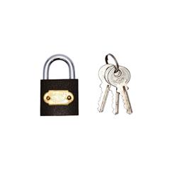 Tri Circle 32mm Iron Padlock - Open Shackle