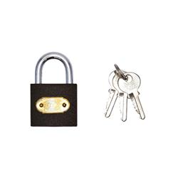 Tri Circle 38mm Iron Padlock - Open Shackle