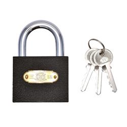 Tri Circle 63mm Iron Padlock - Open Shackle