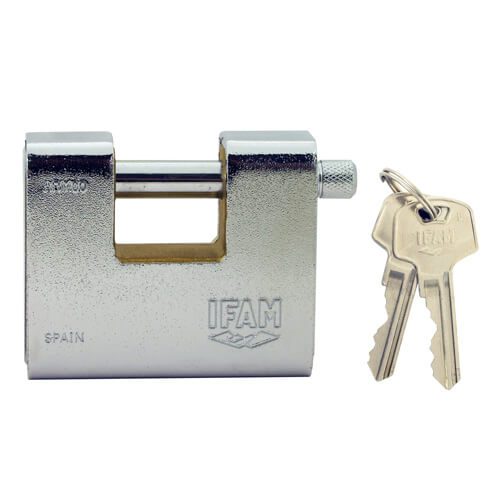Ifam Cen Rated Armoured Shutter 80mm Padlock