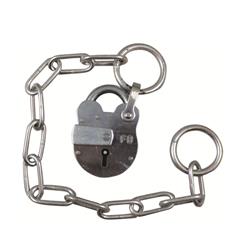 Fire Brigade FB1 Open Shackle Galvanised Padlock with Chain 