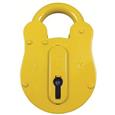 Fire Brigade FB14 Open Shackle Yellow Padlock