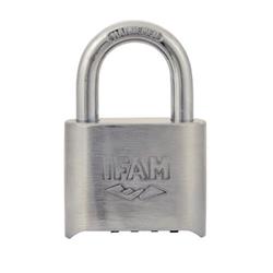 Ifam 50mm Open Shackle Combination Chrome Padlock