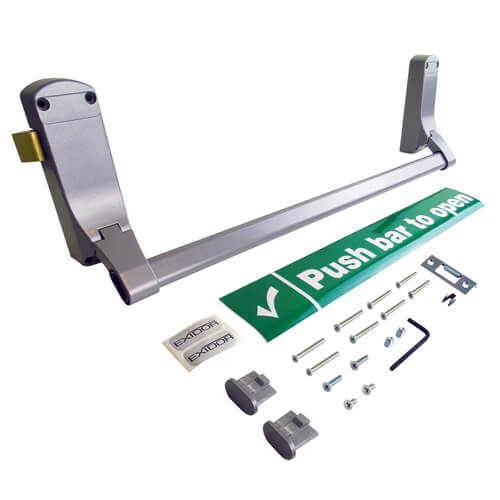 Exidor 296 Single Point EN1125 Rim Latch Push Bar - For Metal Panic Exit Doors