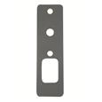 Briton 1413 Outside Access Device Adapter Plate - Covers Screwholes When Replacing Rim Cylinder Version With New Euro Cylinder Version