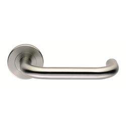 Return-To-Door Lever on Round Rose Furniture