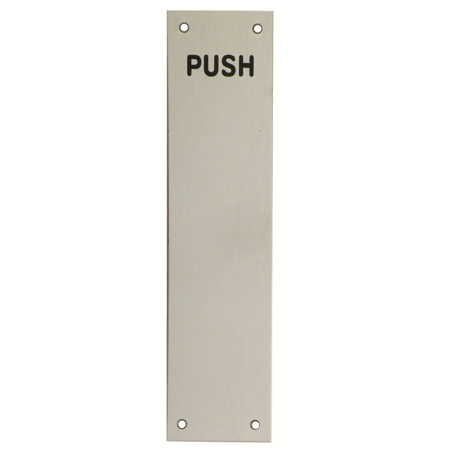 Screen Printed 'PUSH' Finger Plate