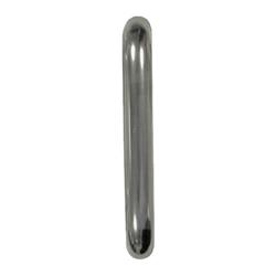 Round Bar D Pull Handles Bolt Through Fixing Satin Aluminium