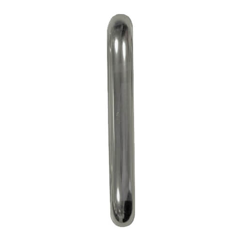 Round Bar D Pull Handles Bolt Through Fixing Satin Aluminium