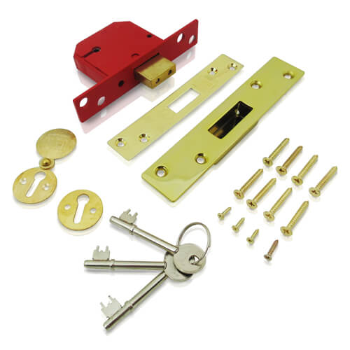 Union 2134E British Standard 5 Lever Mortice Deadlock