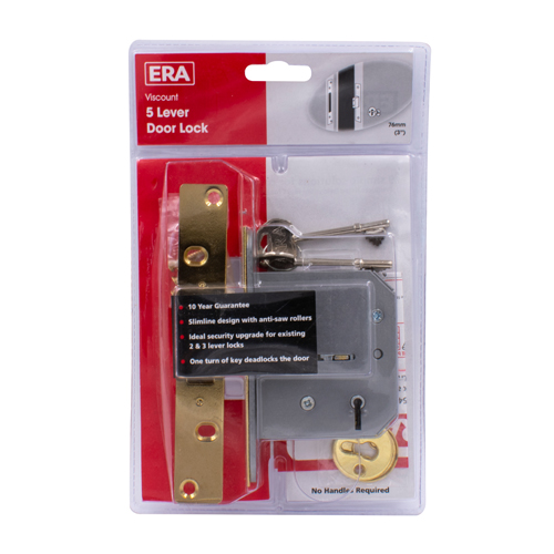 ERA  201/301 Viscount Non British Standard 5 Lever Mortice Deadlock