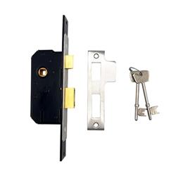 Willenhall M5 Non British Standard 5 Lever 2" Straight 19mm Extended Forend Mortice Sashlock 