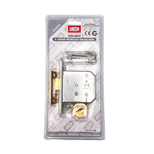 Union 2177 3 Lever Mortice Deadlock