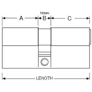 Gege AP1000 10 Cog Cam Euro Double Cylinders