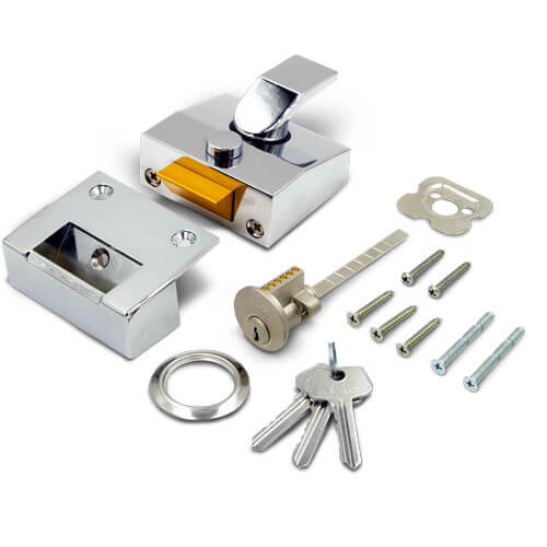 TSS 6 Pin Modern Deadlocking Nightlatch 40mm