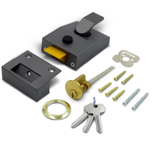 TSS 6 Pin Modern Deadlocking Nightlatch 60mm