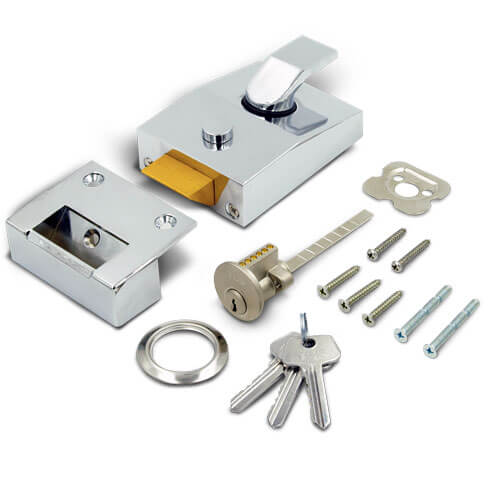 TSS 6 Pin Modern Deadlocking Nightlatch 60mm