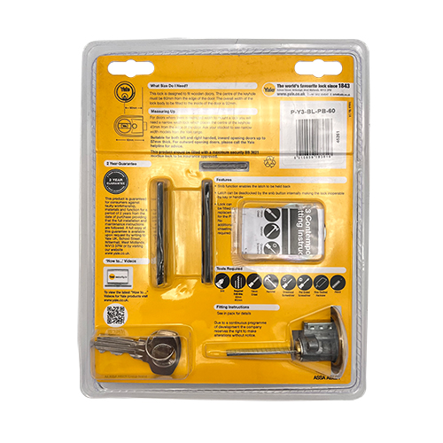 Yale Y3 Modern Traditional Non Deadlocking Nightlatch