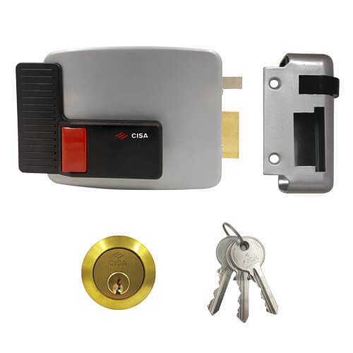 Cisa 11610 Electric Nightlatch Rim Lock For Metal Doors and Gates