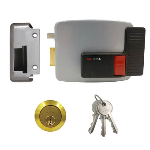 Cisa 11610 Electric Nightlatch Rim Lock For Metal Doors and Gates