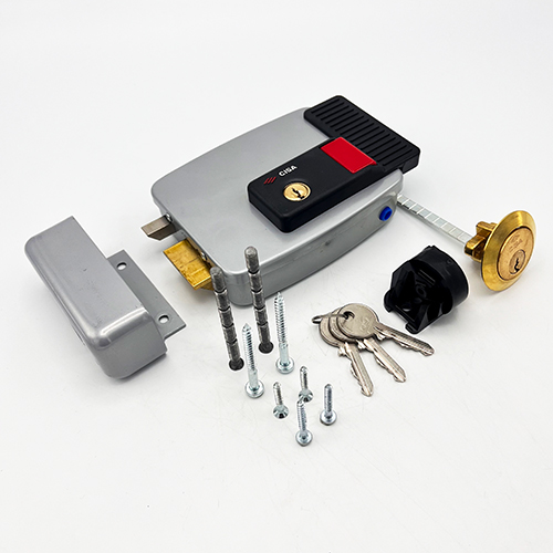 Cisa 11630 Electric Nightlatch Rim Lock With Hold Back for Timber Doors