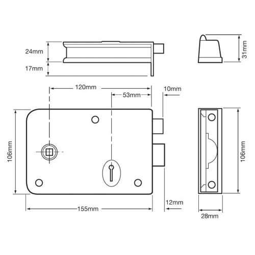 Union 1439 Rim Sashlock