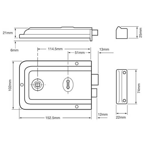 Union 1445 Rim Sashlock