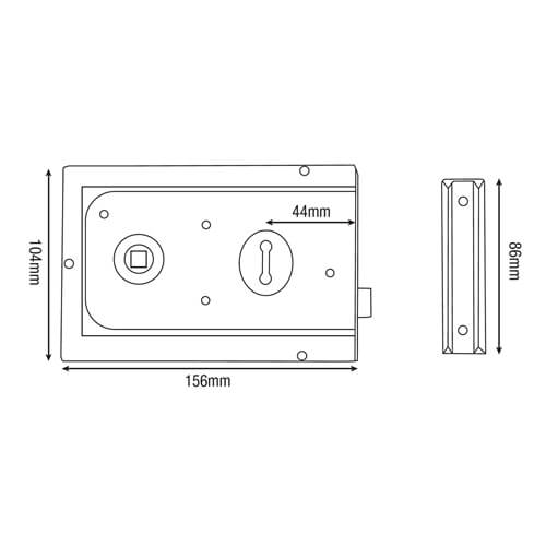 Yale 334 Rim Sashlock