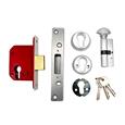 Era 233 British Standard Euro Mortice Deadlock Kit Complete With Euro Key & Turn Cylinder 