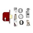 Era 233 British Standard Euro Mortice Deadlock Kit Complete With Euro Key & Turn Cylinder 