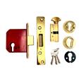 Era 233 British Standard Euro Mortice Deadlock Kit Complete With Euro Key & Turn Cylinder 