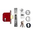 Era 233 British Standard Euro Mortice Deadlock Kit Complete With Euro Key & Turn Cylinder 