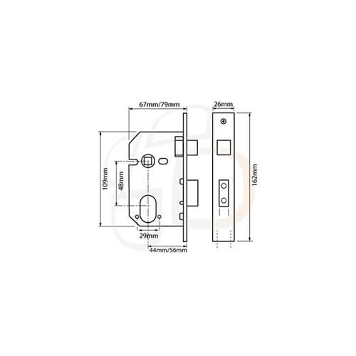 Era 224/324 Dual Profile Mortice Sashlock