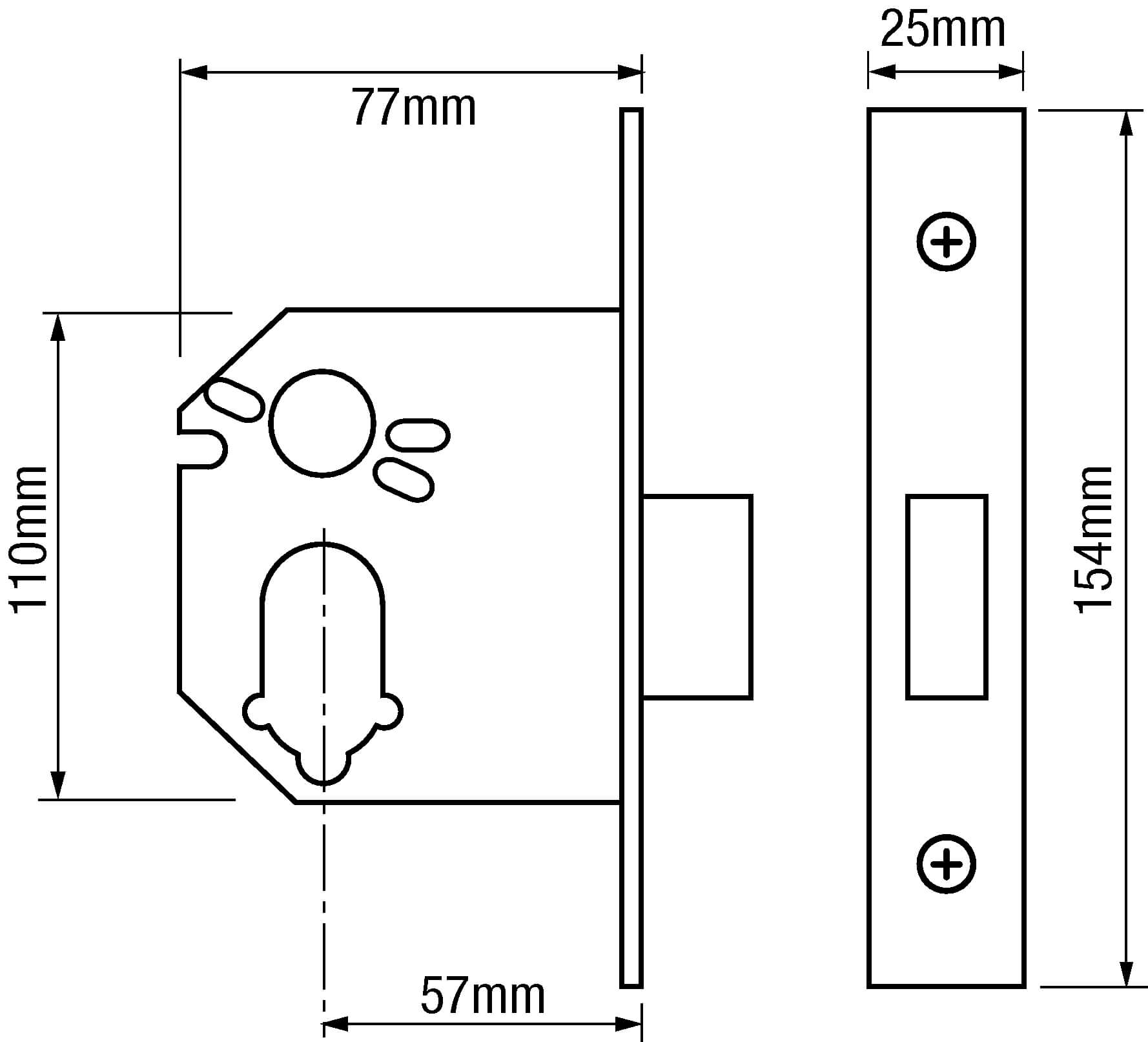 Bramah 3088 Kompact Mortice Deadlock