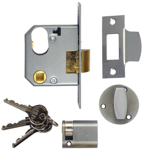 Union 2332 Oval Mortice Nightlatch Kit Complete With Oval Key & Key Cylinder