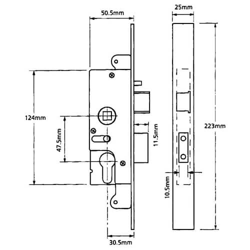 Union Monarch L22180 Genuine Multipoint Gearbox - Lift Lever or Split Spindle