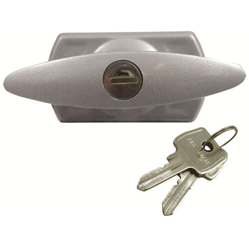 Universal Garage Door T Handle - Diamond Spindle - Short Lugs - Rear Fix