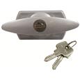 Universal Garage Door T Handle - Diamond Spindle - Short Lugs - Rear Fix