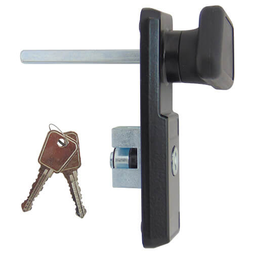 Cardale Garage Door Handle - Round Core - Replaces Euro cylinder version - Rear Fix