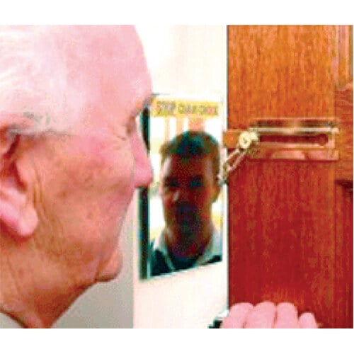 Door Chain Mirror
