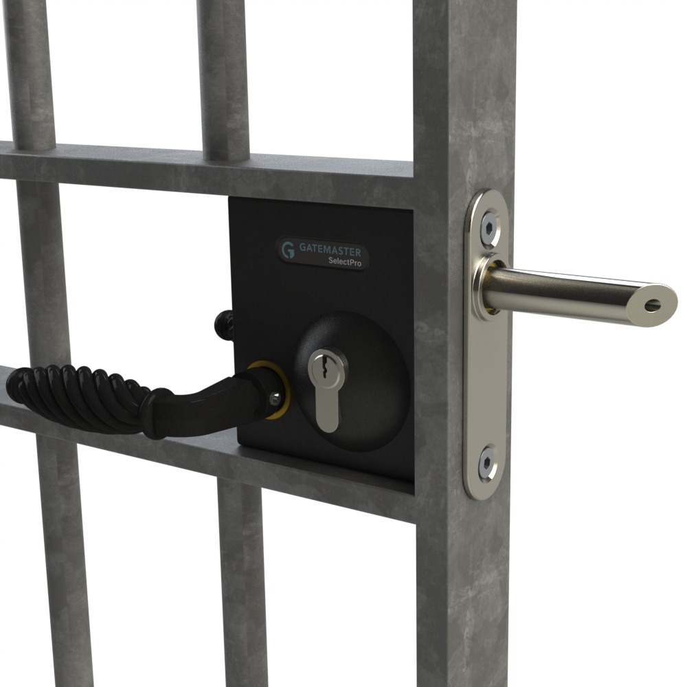 Gatemaster Bolt on Gate Lever Operated Deadlocking Latch - Suits 40mm - 60mm Box Sections 