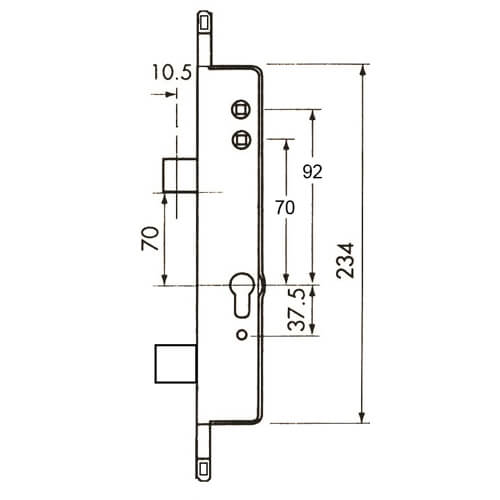 Cego Surelock Copy Multipoint Gearbox - Lift Lever or Double Spindle