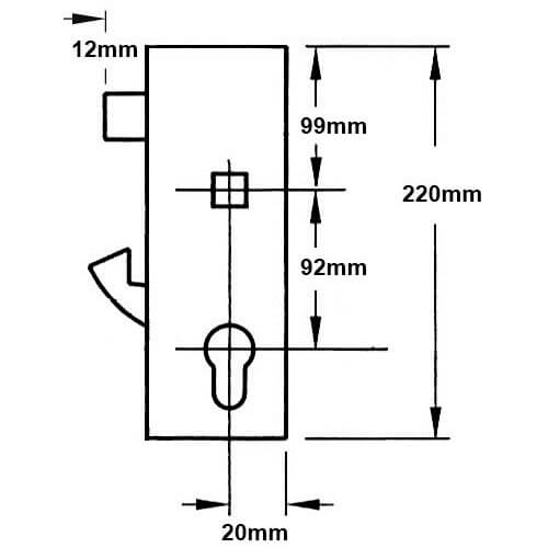 ERA Hookbolt Genuine Multipoint Gearbox - Lift Lever or Split Spindle