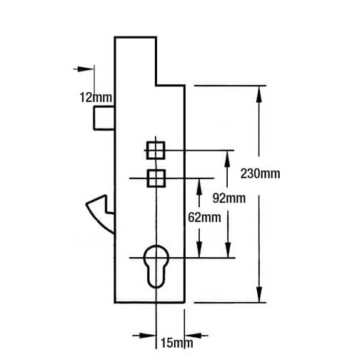 Fullex XL Genuine Multipoint Gearbox - Lift Lever or Double Spindle 