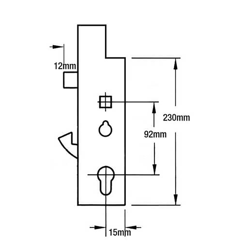 Fullex XL Genuine Multipoint Gearbox - Lift Lever