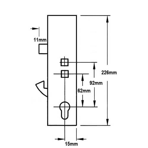 Kenrick Excalibur Winlock Genuine Multipoint Gearbox - Lift Lever or Double Spindle