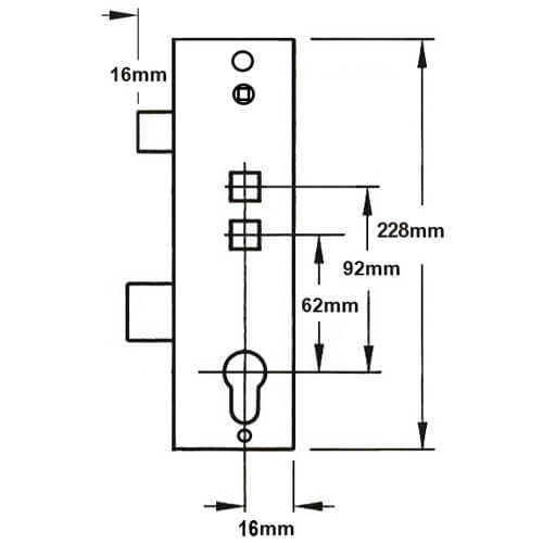 Lockmaster Copy Multipoint Gearbox - Lift Lever or Double Spindle