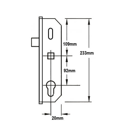 Mila 4500 Copy Multipoint Gearbox - Latch Only Version - Lift Lever